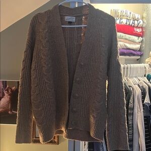 Universal Thread Tan Cable Knit Cardigan